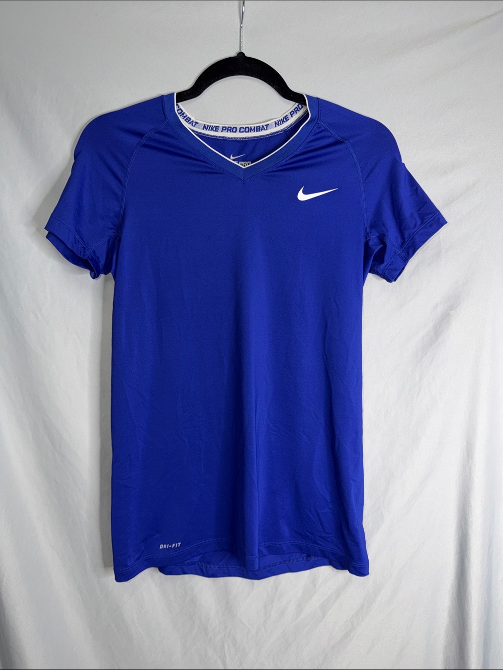 Nike Women’s Royal Blue Dri-FIT Short Sleeve V-Neck Tee